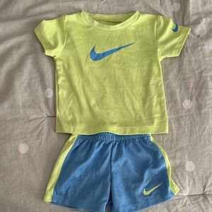 Nike Youth Neon Green and Blue Set